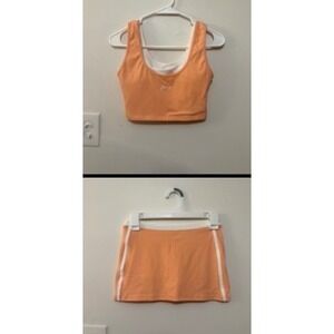 Fancy Sport Cropped Tank & Skort Set Orange Creamsicle Size XS